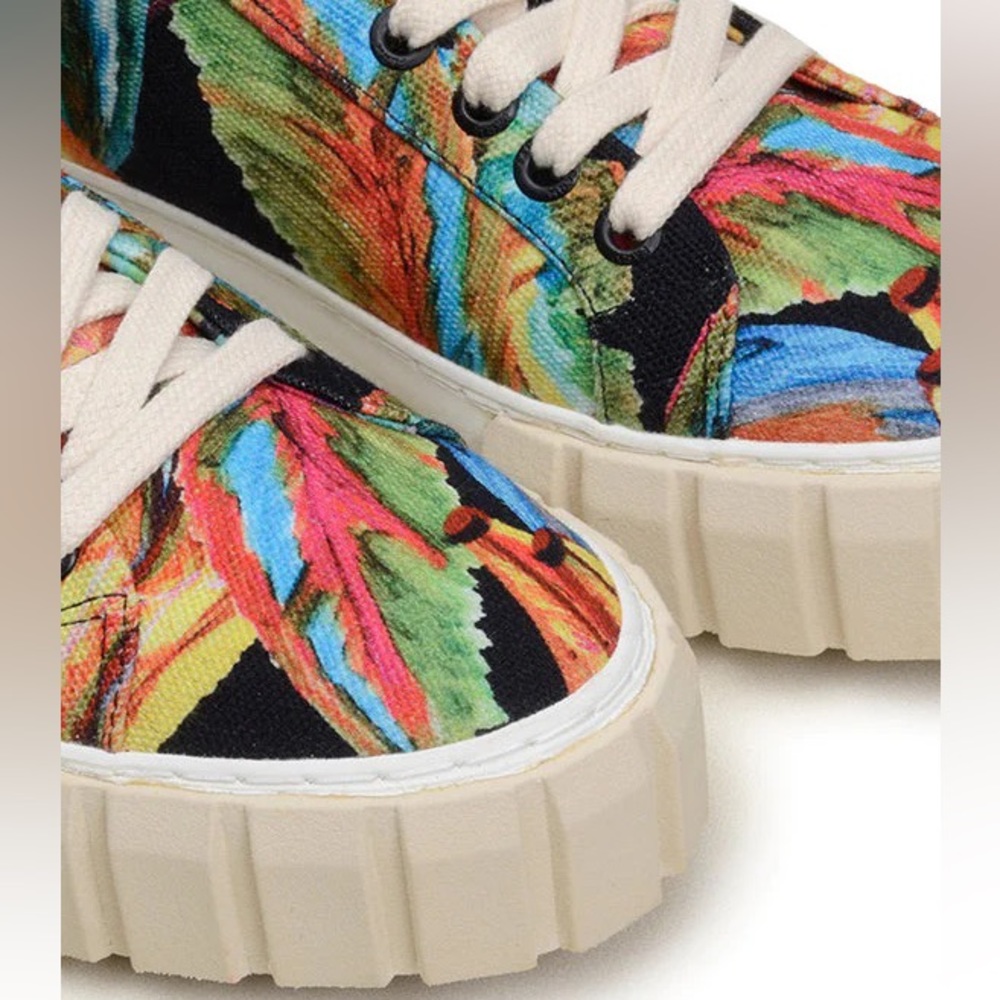 Farm Rio Black Rainbow Bananas Platform Sneaker - Picture 3 of 4